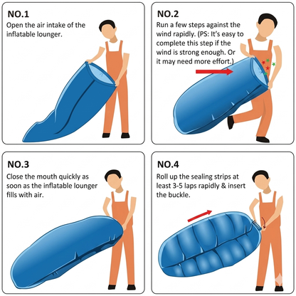 Inflatable Lounger Air Sofa | Portable Air Lounge Chair for Camping, Beach, Travel, Garden & Indoor Relaxing with Carry Bag (1 Pc)