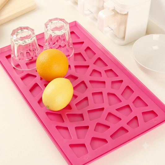 ANIVARYAM Multi-Purpose Kitchen Draining Tray | Hollow Design Fruit, Vegetable & Dish Drying Mat