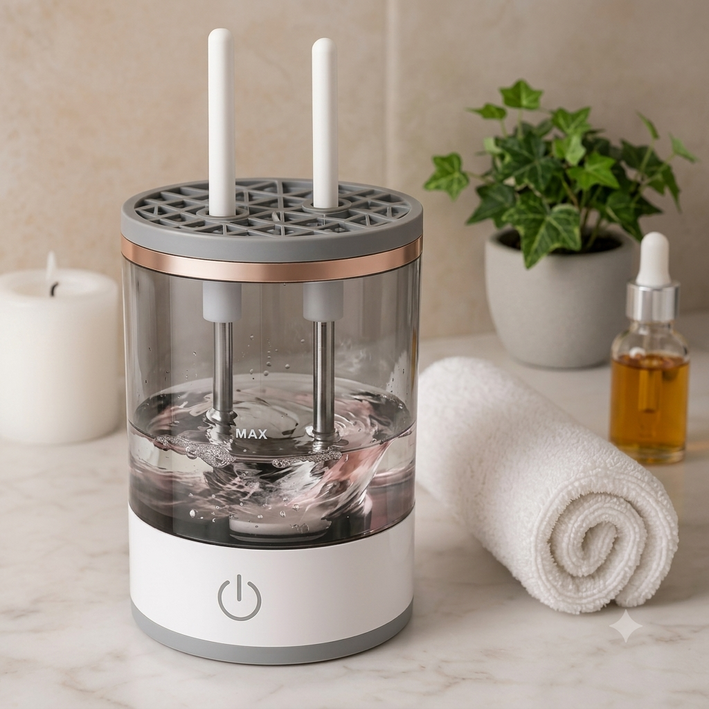 Automatic Makeup Brush Cleaner & Dryer | USB Electric Brush Cleaning Machine
