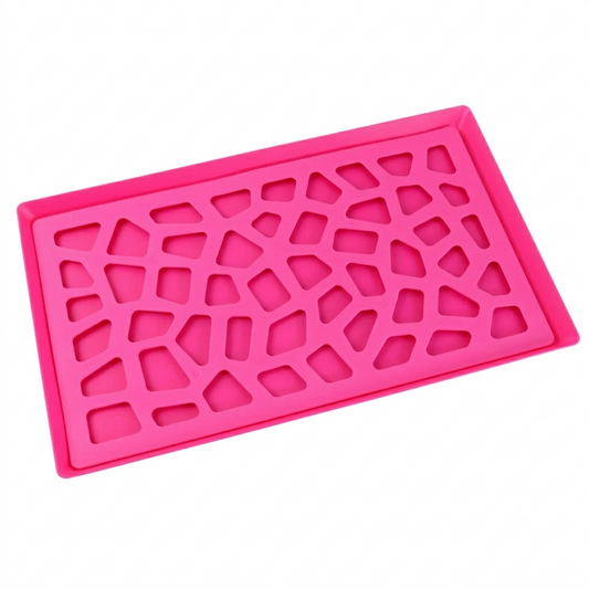 ANIVARYAM Multi-Purpose Kitchen Draining Tray | Hollow Design Fruit, Vegetable & Dish Drying Mat