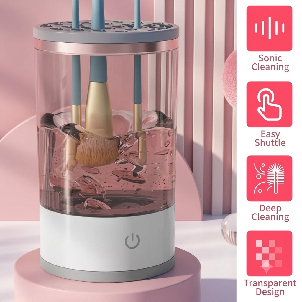 Automatic Makeup Brush Cleaner & Dryer | USB Electric Brush Cleaning Machine