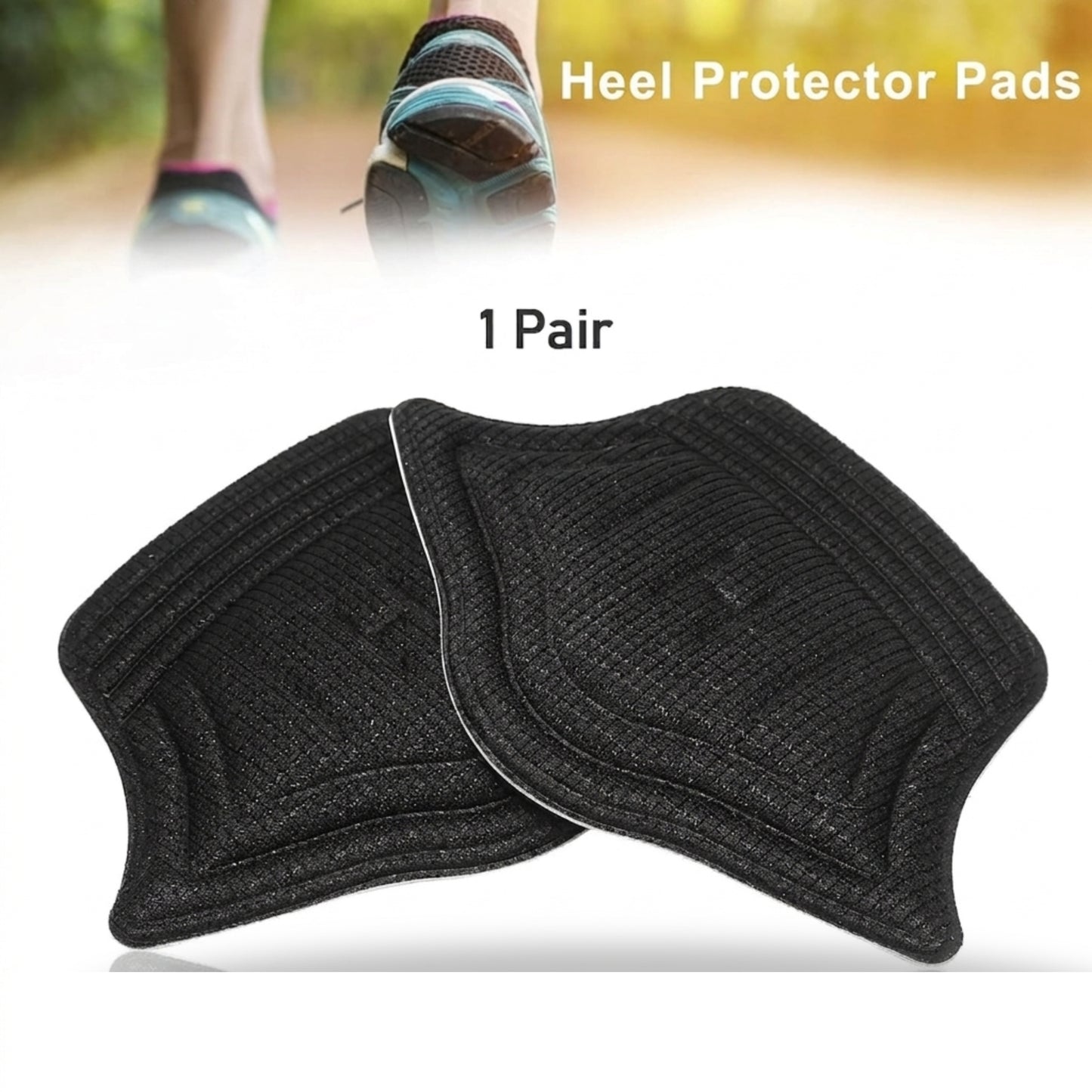 Heel Cushion Pads for Shoes (1 Pair) | Soft Self-Adhesive Heel Protectors | Anti-Blister Heel Grip Inserts for Loose Shoes | Cuttable Heel Comfort Pads