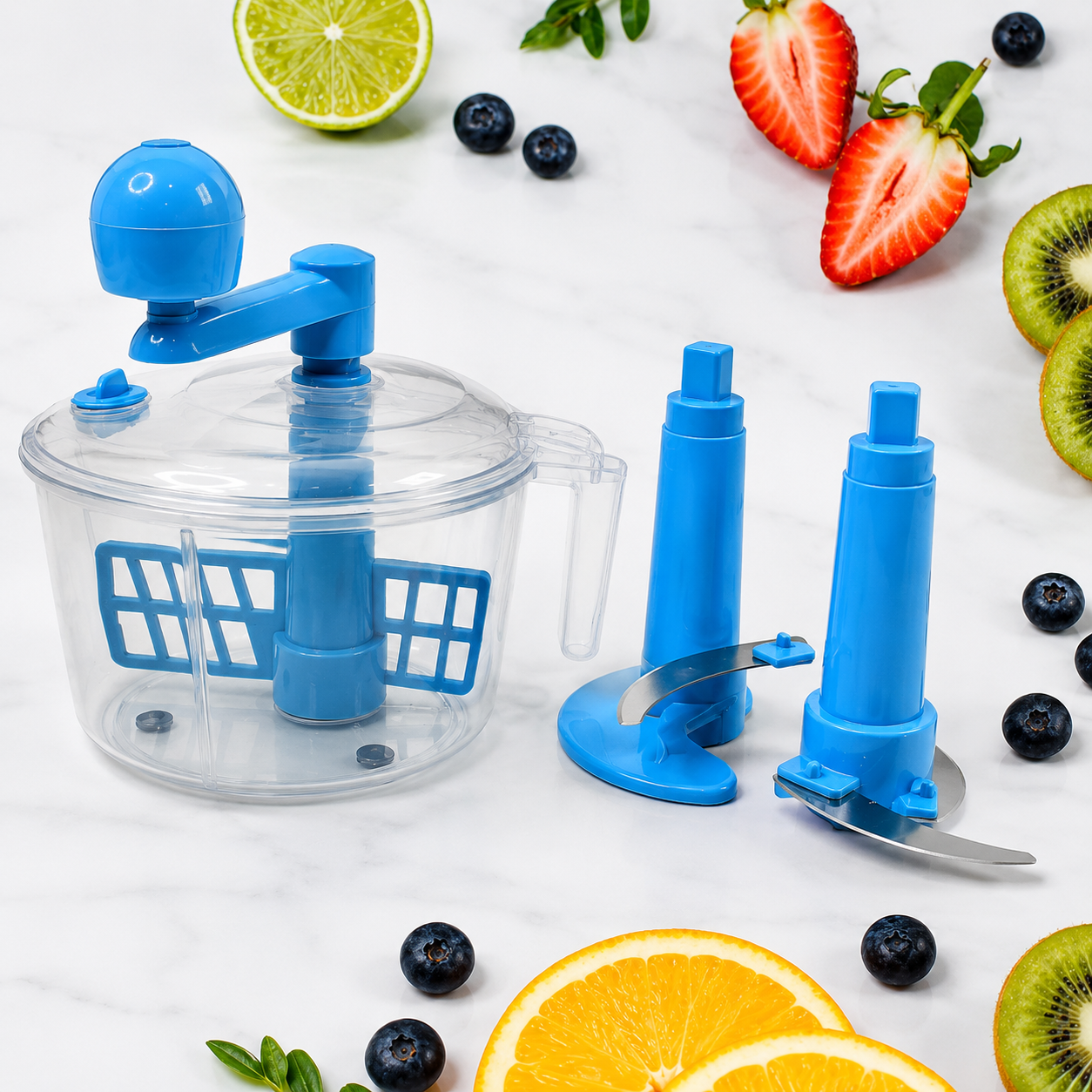 Manual Atta Maker Machine | Dough Maker with Measuring Cups, Soft Vegetable Chopper & Mixer