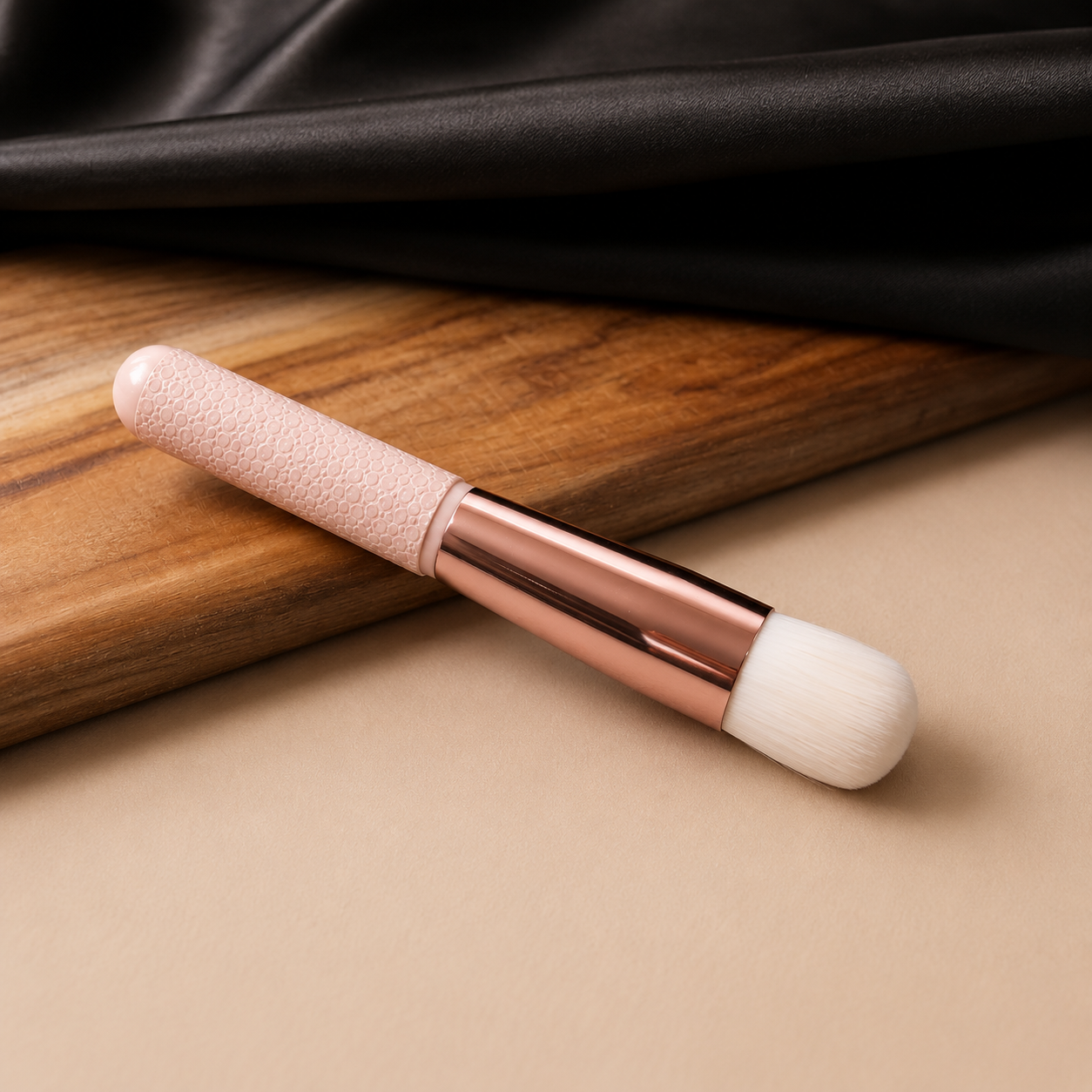 Premium Soft Makeup Brush for Foundation, Blush & Highlighter | Synthetic Bristle Cosmetic Brush
