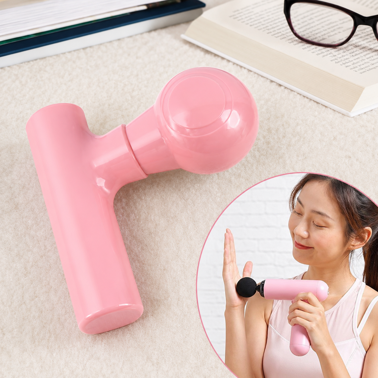 Mini Pocket Body Massager | Cordless Handheld Full Body Massager | One Button Operation |