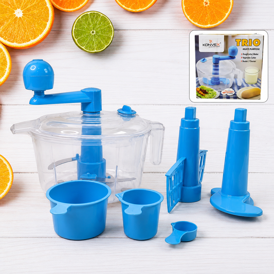 Manual Atta Maker Machine | Dough Maker with Measuring Cups, Soft Vegetable Chopper & Mixer